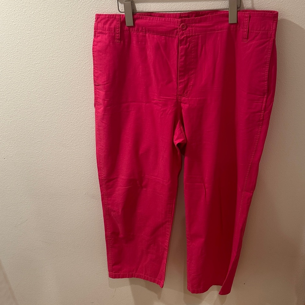 J.Crew Bright Pink Cropped Pants